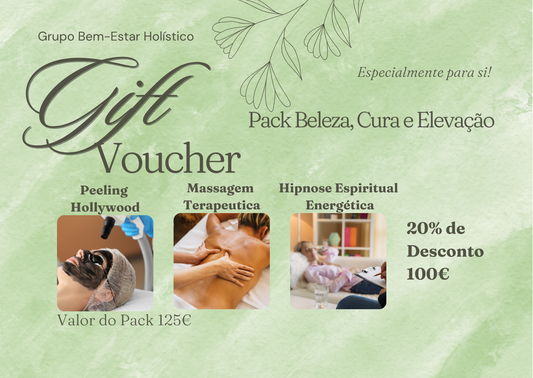 Voucher Pack Beleza, Cura e Elevação