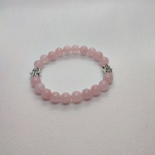 Pulseira do Amor: Quartzo Rosa