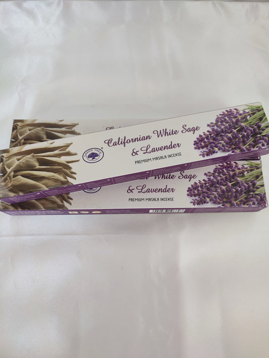 Incenso Sálvia Branca e Lavanda